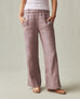 Women's Linen Wide Leg Pant - Twilight Mauve